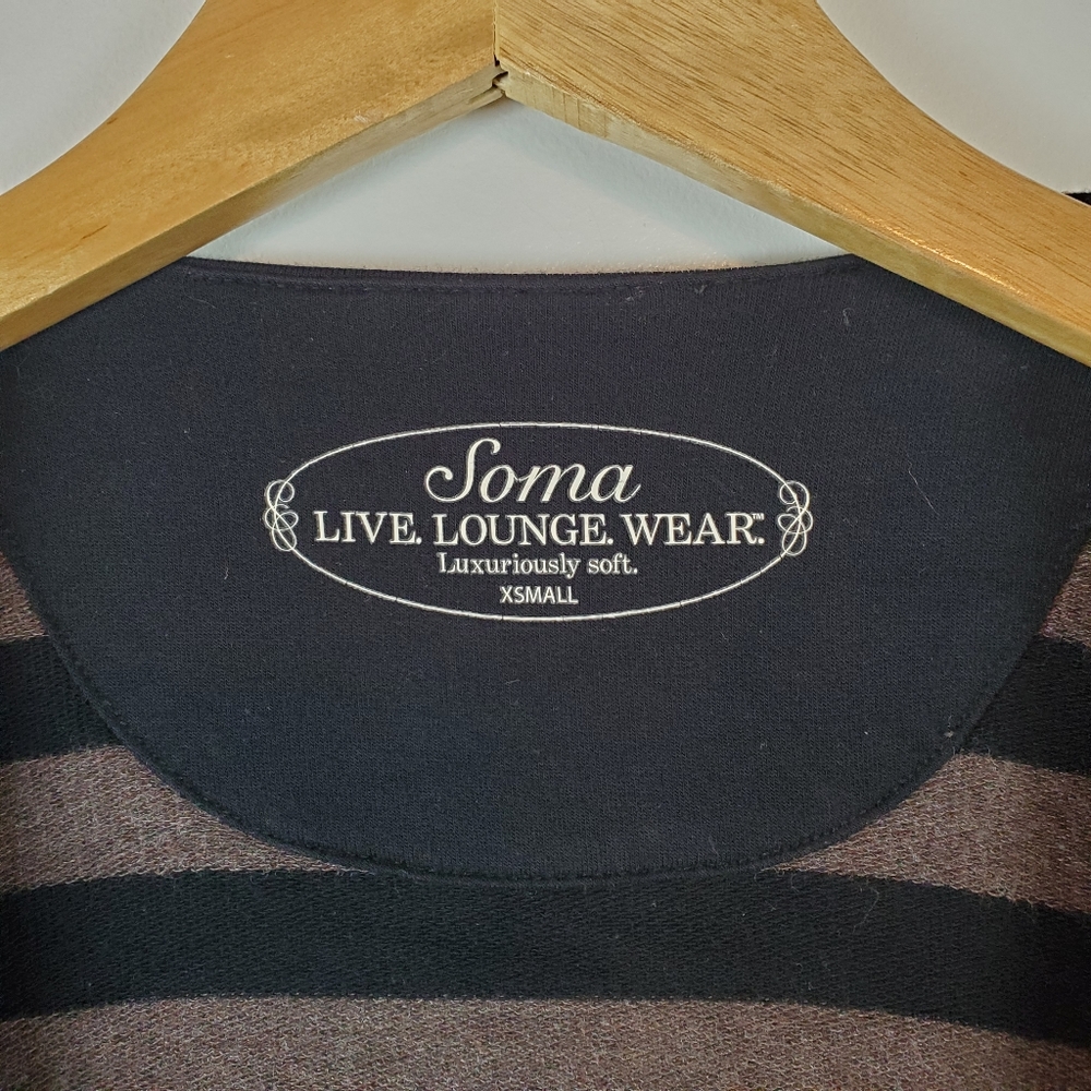 Soma | striped draped open cardigan XS - Picture 2 of 5
